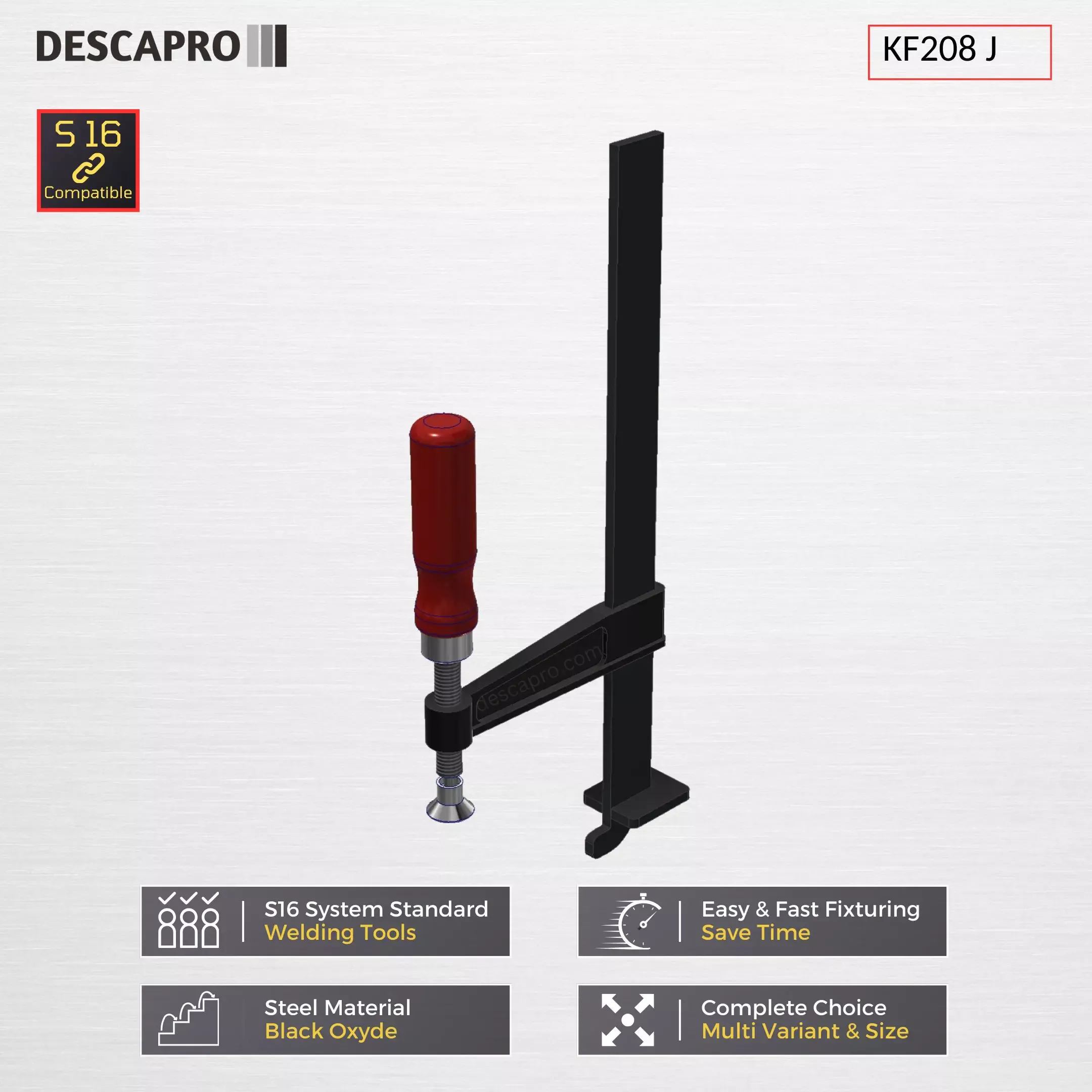 Angle plate KF208J 90 derajat untuk repositioning cepat