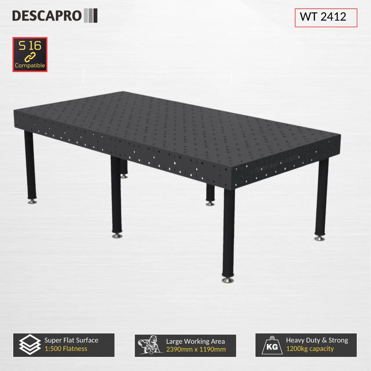 Gambar Fleksibilitas Meja Las 3D